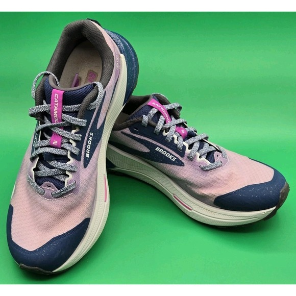 Brooks Shoes - Brooks Catamount 2 Trail Running Shoes Womens 8.5 Purple Blue 1203881B517